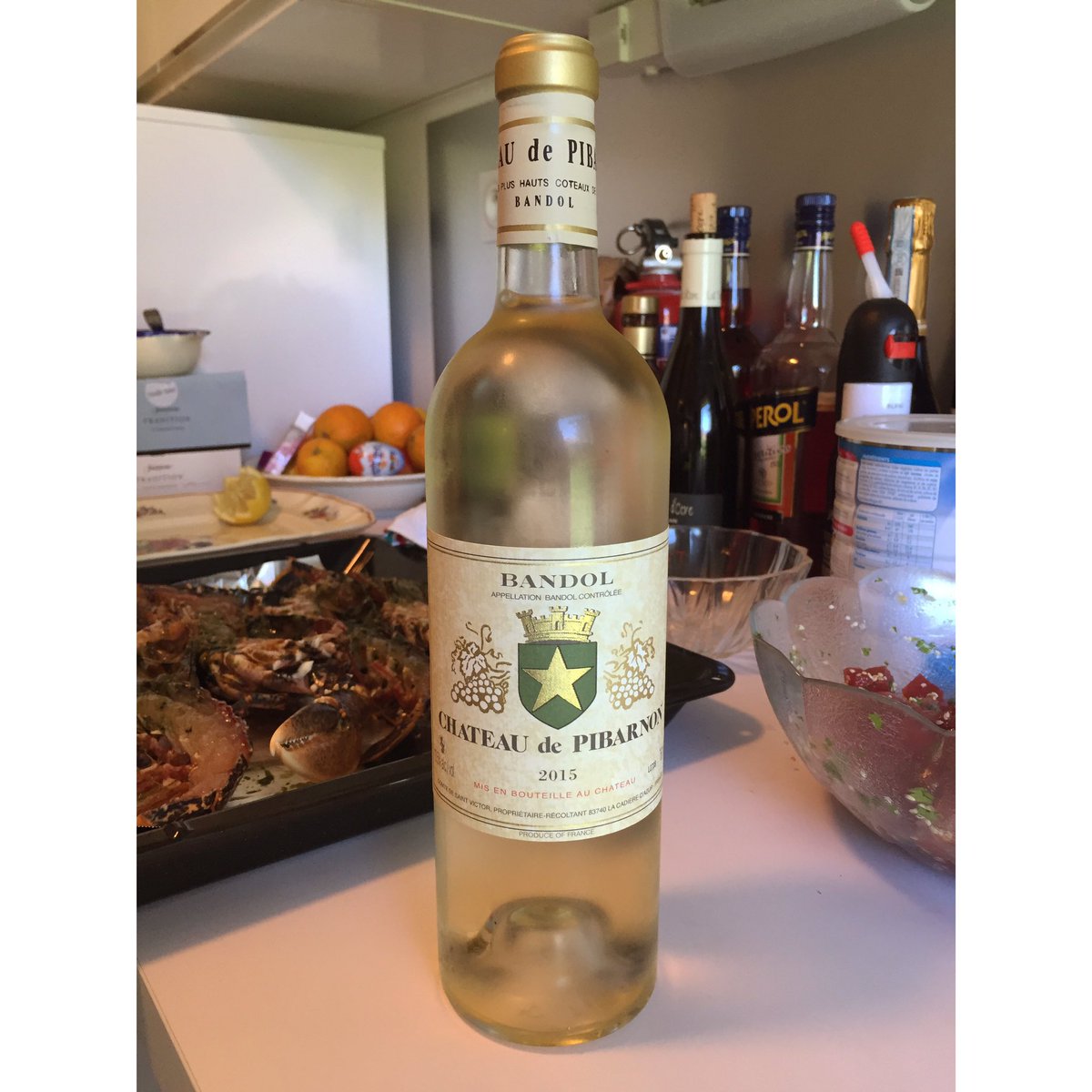 Vin blanc de Bandol, Château de Pibarnon 2015 #vinblancdebandol #châteaudepibarnon #soleildansunverre