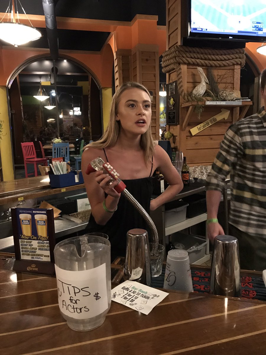 Soapfest's tweet photo. Next up, @HayleyErin & @Robertpwatkins bartending! #barbash
#soapfest2017 #marcoislandfl https://t.co/apBvyHj63x