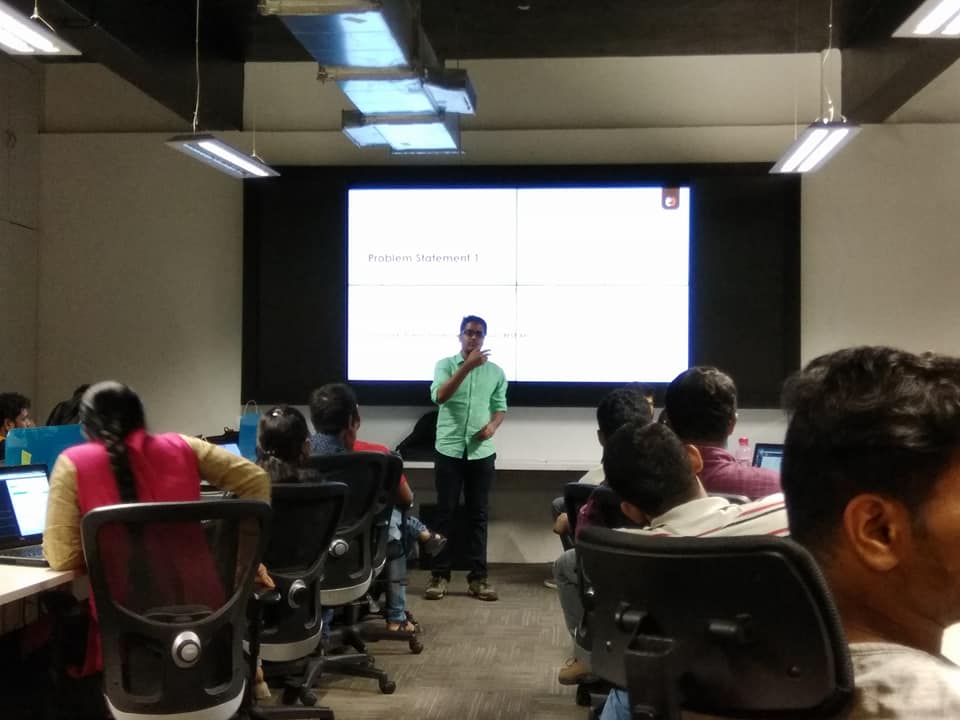 eGovFoundation's tweet photo. #hackforsmartercities winner from #IIITB is given a platform @eGovFoundation to present on their approach to solve the given use cases. https://t.co/M4XHU5dgus