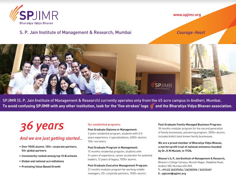 SPJIMR's tweet photo. See our advertisement in The Economic Times today:

Visit: https://t.co/LzZDt0r5p8

#spjimr #IamSPJIMR https://t.co/hWyUnG0Qiu