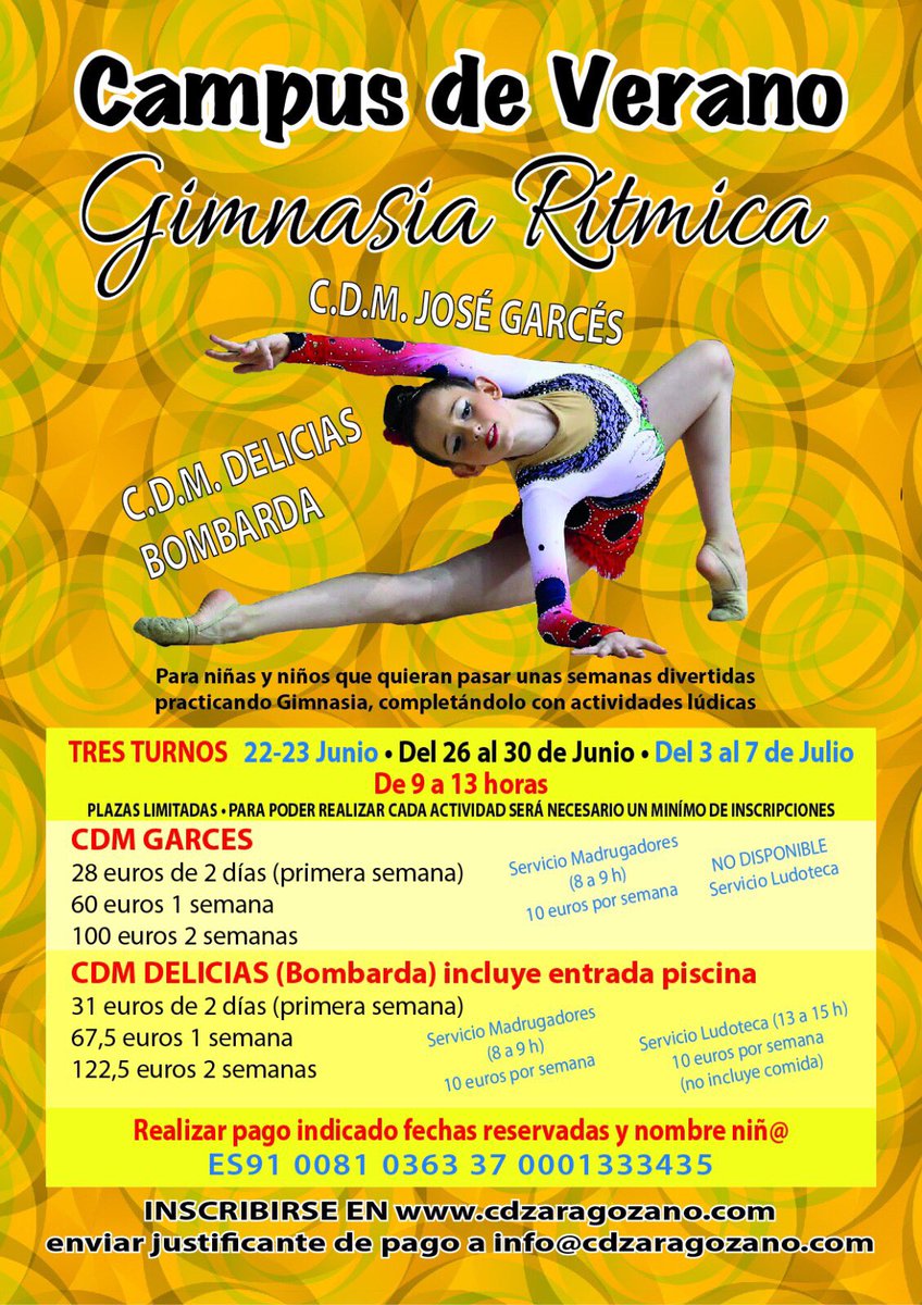 cdzg1984's tweet photo. Apuntate ya a nuestros campus de verano!! https://t.co/wJrJRWyqpb