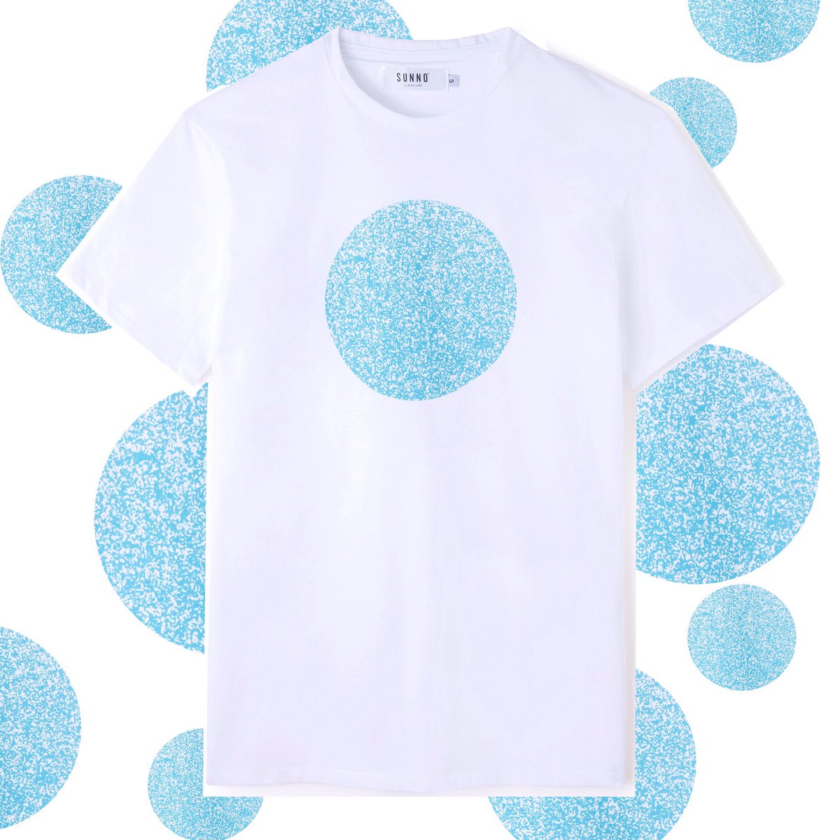 Cool #tees for the hot #summer — #New Big Aqua Dot T-shirt. Available now at our online store. #SunnobyBeneCape