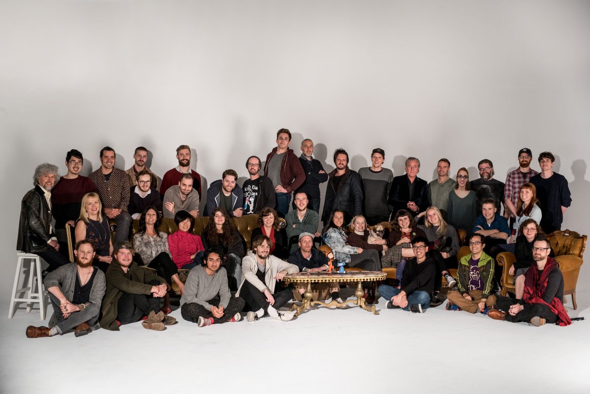 besanimation's tweet photo. BES animation staff photo. Spot the dog! #kittyisnotacatseries #bogananimation #2Danimation #Australiananimation #goodlookingbunch https://t.co/kwq5R9xxDq