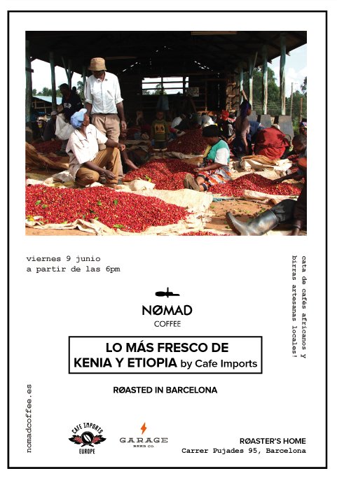 El 9 de juny tenim eventazo al #nømadroastershome: cafès i birres a partir de les 18h, us apunteu!? Click aquí !!! nomadcoffee.es/product/lo-mas…