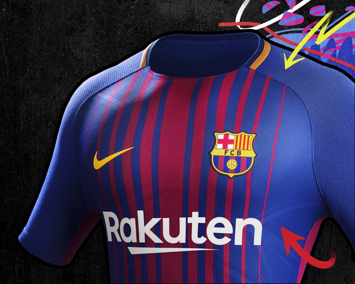 Footballogue's tweet photo. [#LaLiga🇪🇸] OFFICIEL !

Le nouveau maillot du FC Barcelone domicile pour la saison 2017-2018

via @Footpack https://t.co/BBwGcJirM1