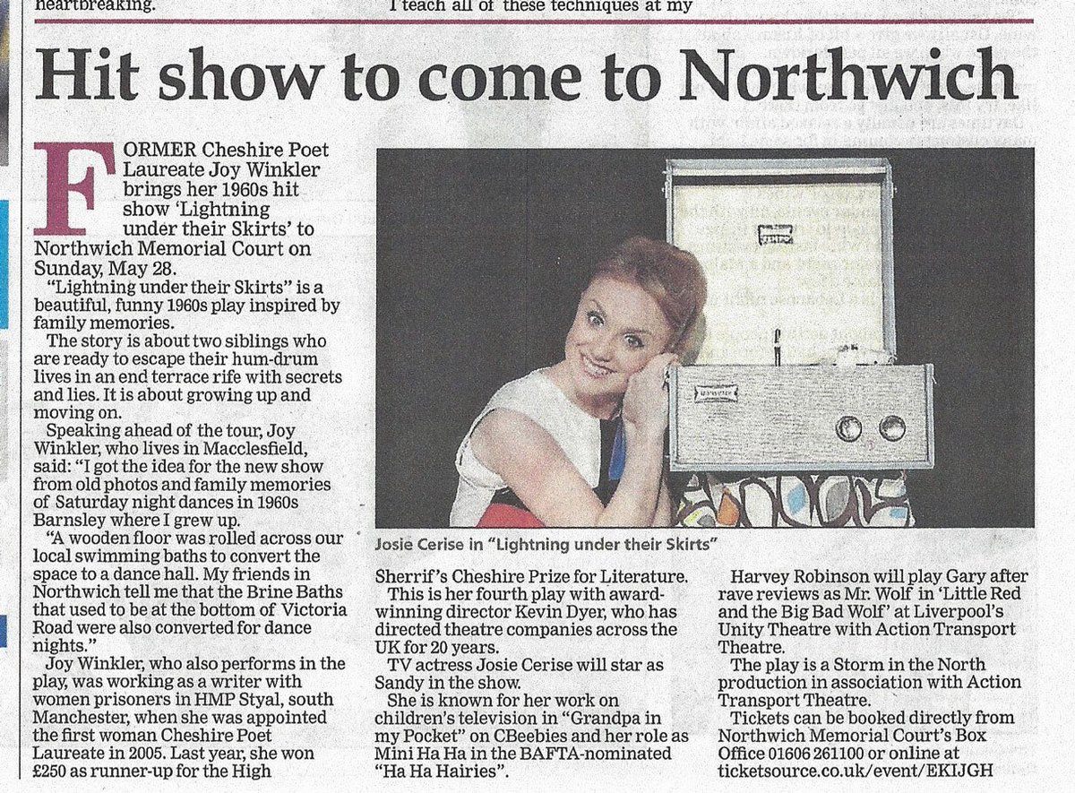 joywinkler's tweet photo. "Stay groovy #Northwich!" Huge thanks to everyone who came along to enjoy our 1960s show @BrioNorthwich &amp; to @northwich_news @KnutsfordNews https://t.co/hEQZlwjUVw