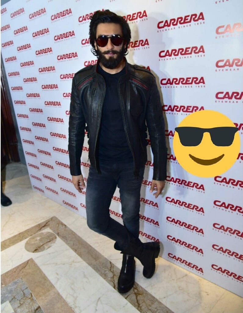 phardik342's tweet photo. Ranveer Looking cool with stylish eyewear  #CarreraWithRanveer @CarreraIndia https://t.co/OM8XNSBDRc