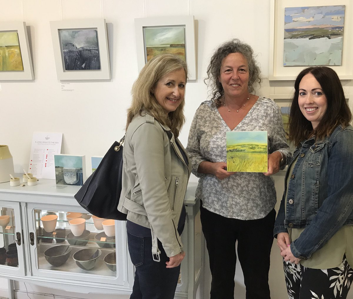 Our first sale today for #RuthTaylor in Padstow 😊#longwalktothesea #exhibition