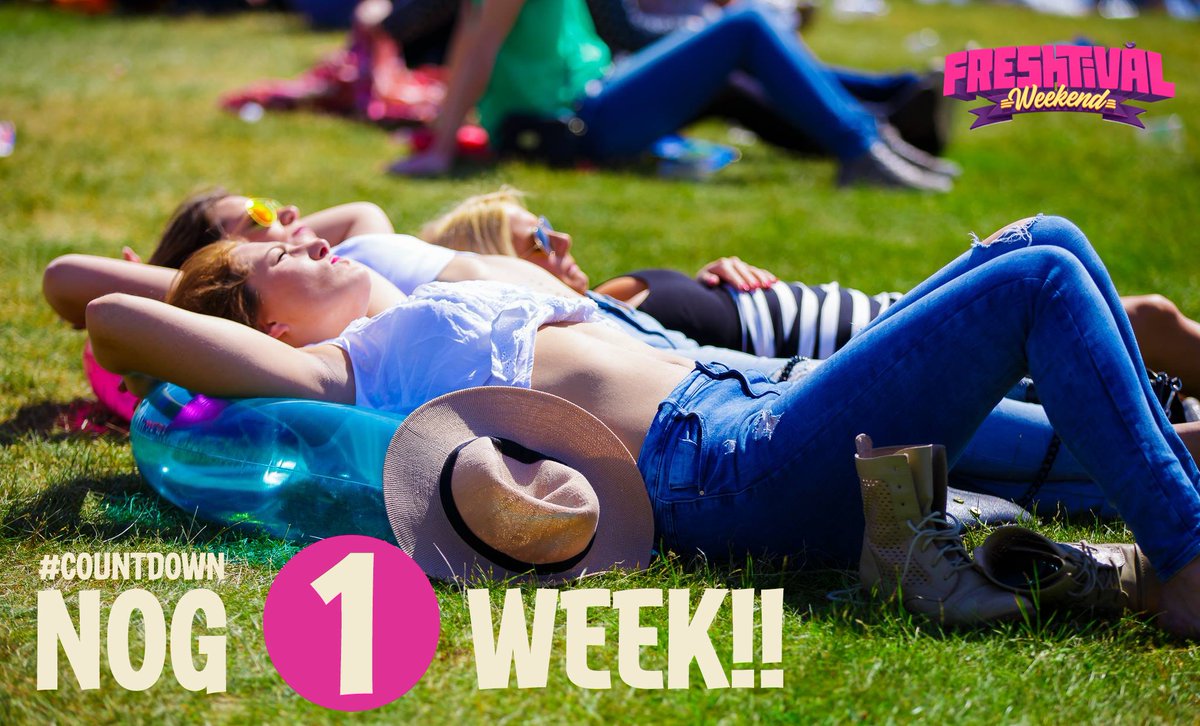 Chill &amp; Relax ☀🍹! Spaar je krachten, want over een weekje gaat hét dan echt gebeuren; #Freshtival Weekender.