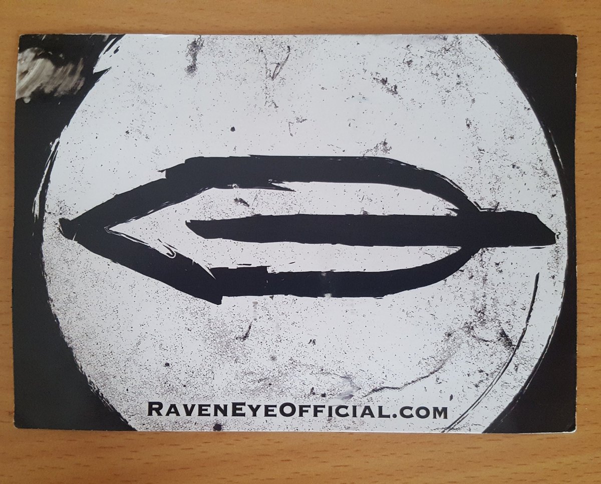 So happy my @ItsRavenEye postcard arrived! Congratulations to the Raven Guys on smashing their European tour with KISS #wickedswag