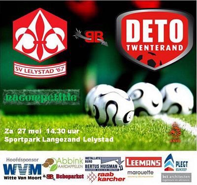 MATCHDAY! Vandaag gaat DETO op bezoek bij <a href="/svlelystad/">s.v. Lelystad'67</a> voor de nacompetitie. Aftrap in Lelystad om 14.30 uur. #svldet