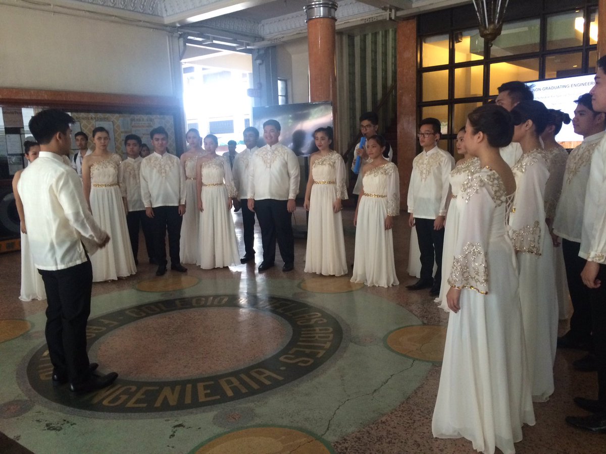 USTESC's tweet photo. As @USTOneVoice gives us their send-off performance, they will need our support for tomorrow's Himig Tomasino! https://t.co/U2lBWIbGVL