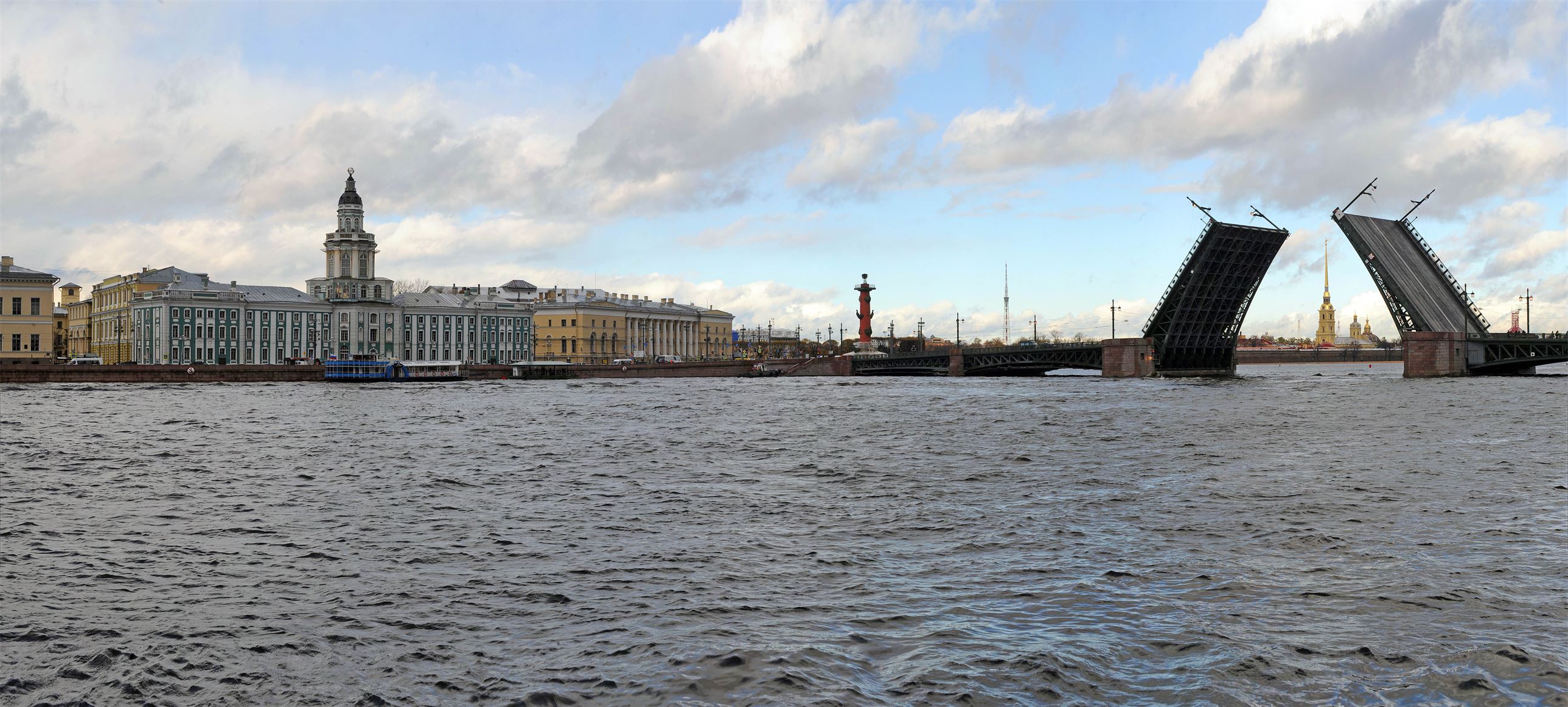 Санкт Петербург Дворцовый мост Кунсткамера