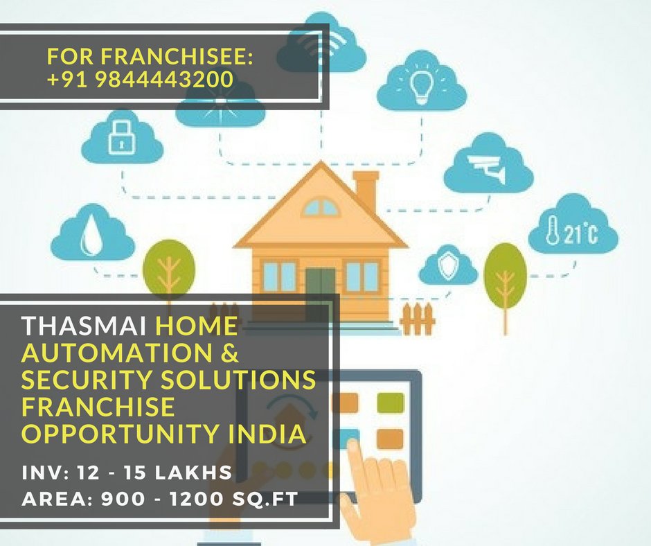 FranchiseBazaar's tweet photo. Looking for Profitable Business Opportunity? Then Choose #Thasmai Automation, a Complete #HomeAutomationSolutions Franchise for #SouthIndia https://t.co/m8UJXZVA3o