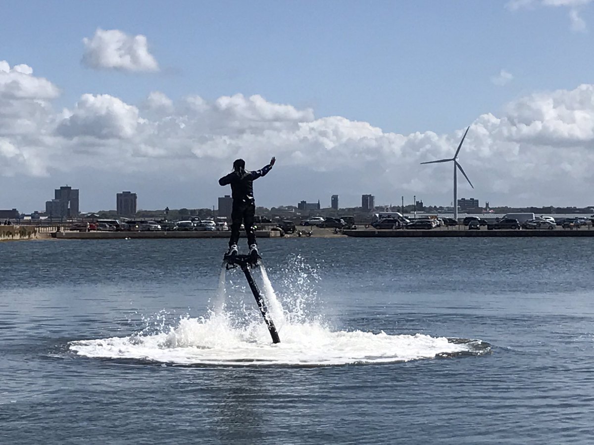 FLYBOARDFUN's tweet photo. New Brighton festival is here, FlyboardFun are on Marine Lake New Brighton, come down join in the fun, it's all about joining in! https://t.co/bRm9qyLlNf