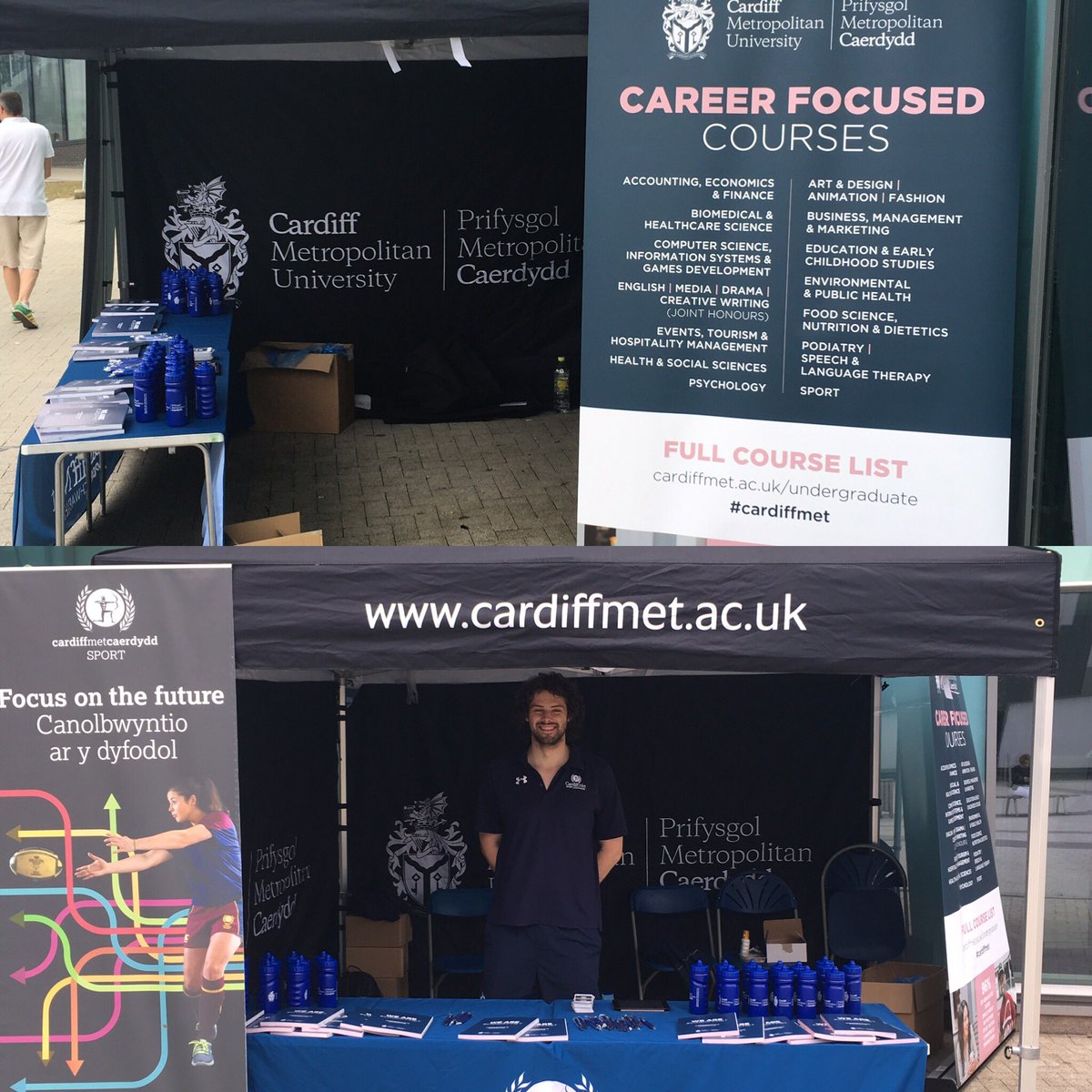 DAVET0NGE's tweet photo. Setup at the @CardiffSwimClub international open meet. Come and say hello to @IeuanLloyd1 & @CMetSport @cardiffmet team #ciomspired ππ»ββοΈπ https://t.co/Kk3AIxhVD2