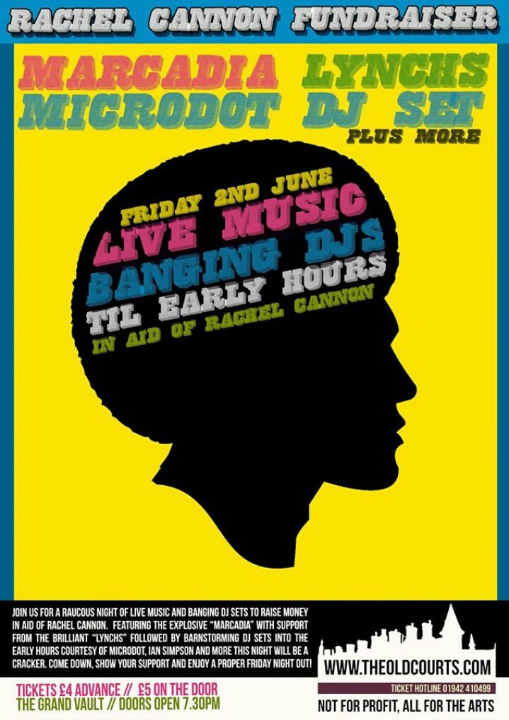 Excited for our gig on Friday with <a href="/MarcadiaUK/">MARCADIA</a> and @Microdot66  at the <a href="/theoldcourts/">The Old Courts</a> in Wigan. All for a great cause. Get down. Get seen. X