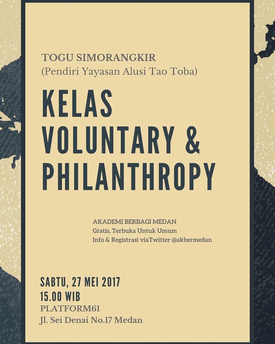 Hai kawan2, yuk ikutan <a href="/TuruntanganMDN/">Turun Tangan Medan</a> <a href="/kelasdewantara/">Kelas Dewantara</a> <a href="/MedanHeritage/">Medan Heritage Tour</a> <a href="/MedanGotTalents/">Medan Got Talents</a> <a href="/mdnberkebun/">Medan Berkebun</a> <a href="/BFLMedan/">BFL chapter Medan</a> <a href="/piknikasikmedan/">piknik asik medan</a> <a href="/BloggerSUMUT/">Blogger SUMUT</a>