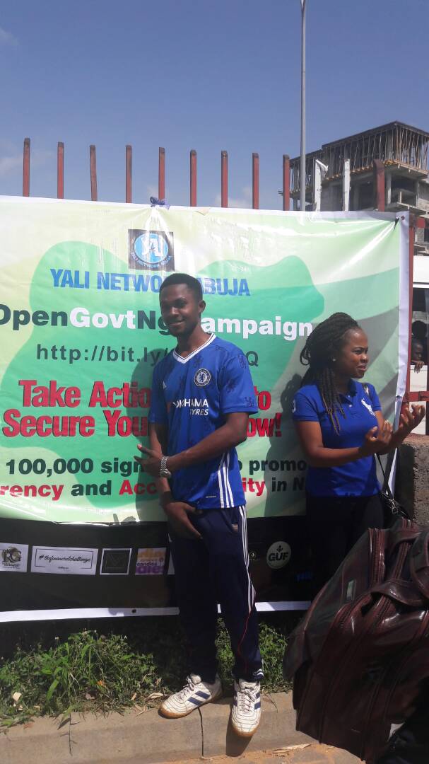 YALIAbuja's tweet photo. #OpenGovtNG rally today with @ebirimobinna  @YALINetwork https://t.co/I1QseFgXc4