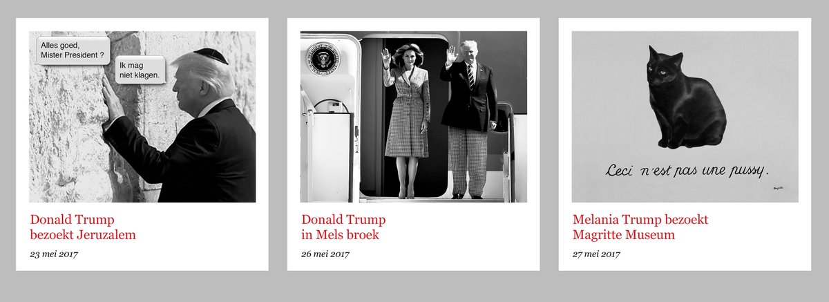 faudtnieuws's tweet photo. De faudte week van Mel &amp; Don
#faudtnieuws #trump #melania #trumpinbrussels @tijd https://t.co/QAMgZGCxkd