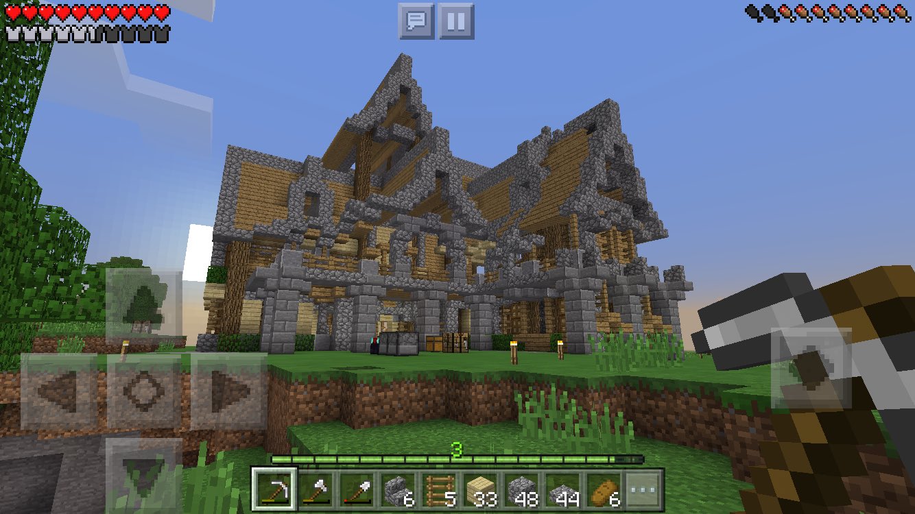 やーです 上にある屋根を軽く修正 ﾟ ﾟ マインクラフト マインクラフトpe マインクラフト建築 Minecraft建築コミュ マイクラ マイクラpe マイクラ建築 マイクラpe T Co 5ebgs3yapj Twitter