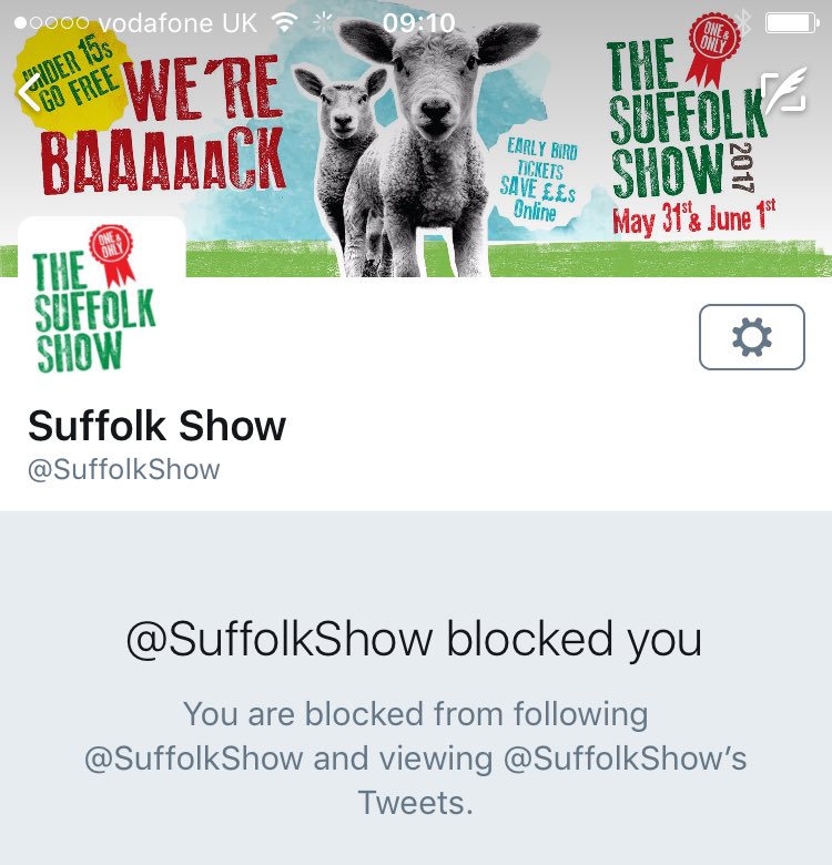 ITFC_PlanetBlue's tweet photo. Well this is a little #awkward @SuffolkShow! #JusticeForPB #UnblockPB 😂😂 https://t.co/Tg4DceWoYL