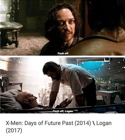 mxddleearth's tweet image. charles "fuck off logan" xavier
