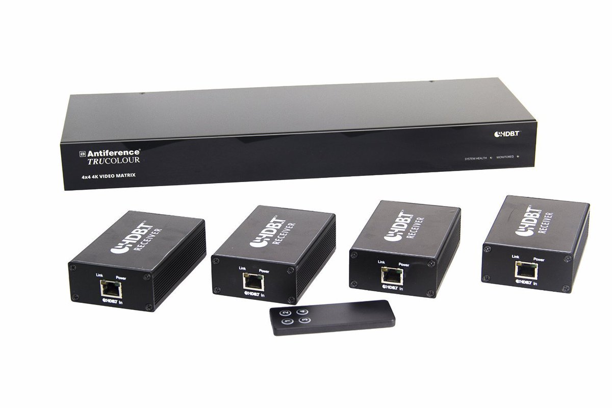 iRemoteControl's tweet image. Full support now announced of the entry level Antiference 4K Trucolour 4×4 HDBase-T Matrix with iRemoteControl.  A bargain at £600+VAT.