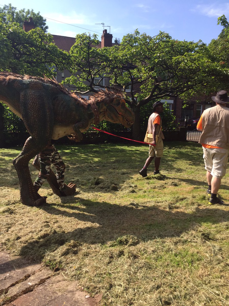 The handlers are here and the T-REX is out in Bilston