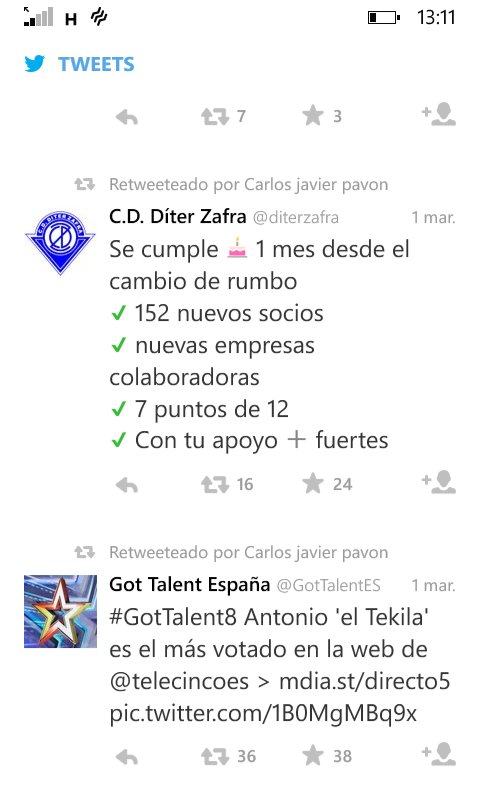 Buenos días. Ya dijimos que era el momento de estar unidos y no se sacar pecho. AÚPA DITER ZAFRA SIEMPRE!!