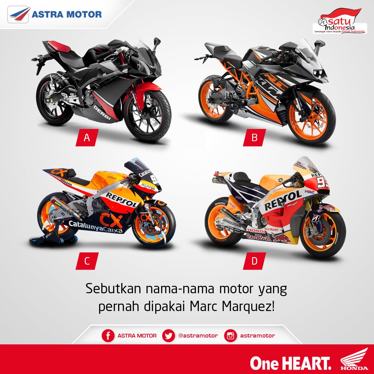 ASTRA MOTOR On Twitter Marc Marquez Sang Baby Alien Ternyata