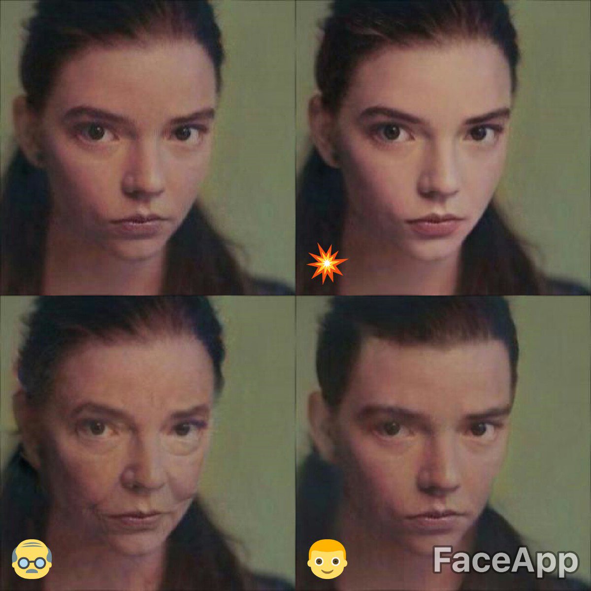 AngelicShift's tweet image. Если в мои руки попадают подобные приложения, то начинает происходить подобная дичь #faceapp