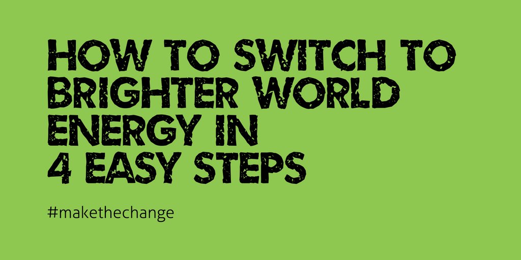 We've made switching energy providers easy peasy! brighterworldenergy.com/how-to-switch-… #makethechange