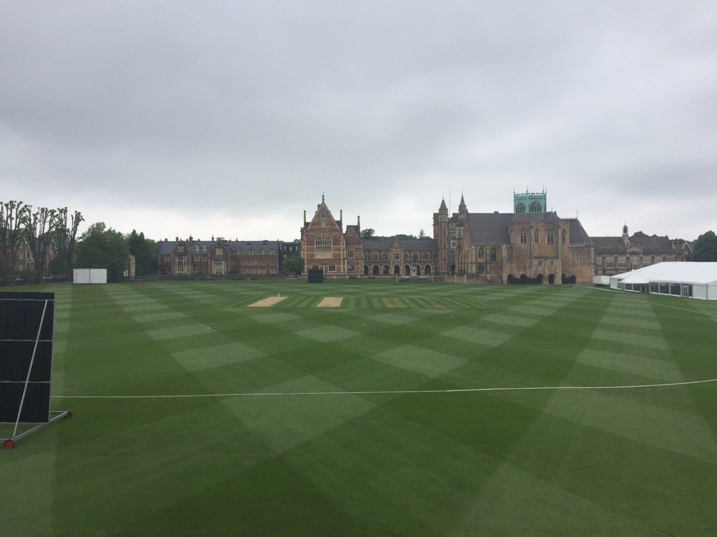 CricketClifton's tweet photo. 🏏 All set for #T20 v @OldCliftonians (12.45pm) #Commem2017 @schools_cricket https://t.co/3obGwnH9hC