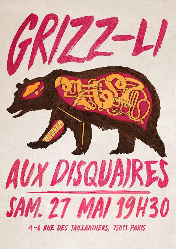Ce samedi 27 mai <a href="/LesDisquaires/">Les Disquaires</a> : concert de Grizz-Li #brassband youtube.com/watch?v=xgXEn0…