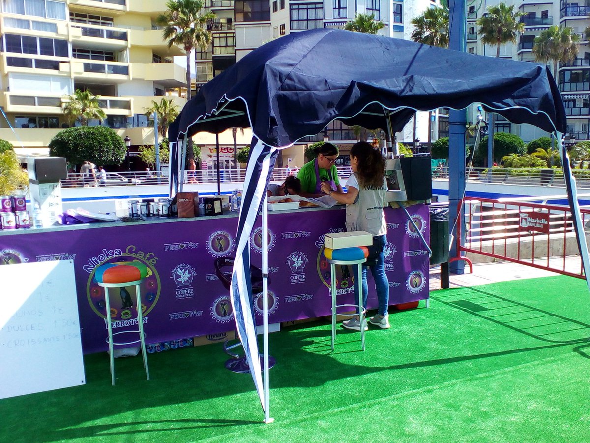 Os esperamos en el Nicka Café, justo enfrente de nuestra Jaima. #PerrotonMarbella <a href="/PerrotonEspana/">Perrotón España</a>