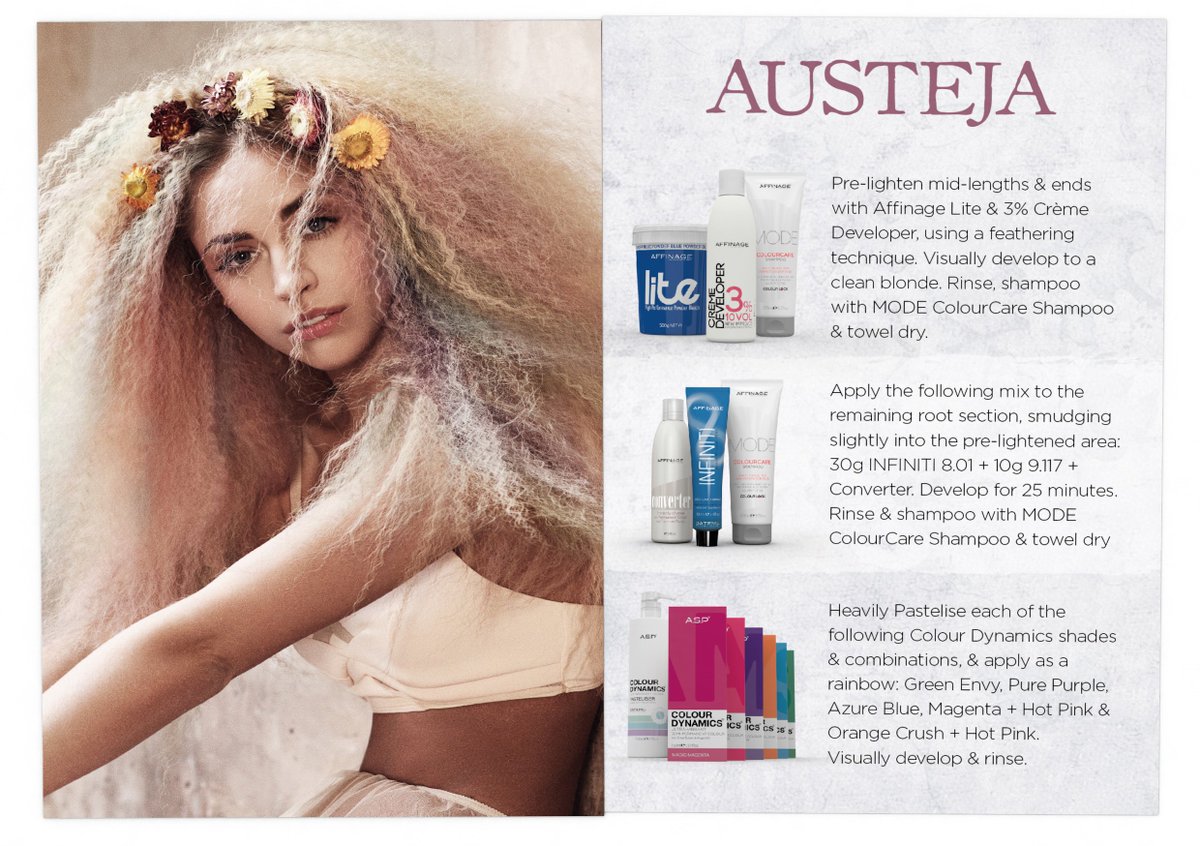 Get The Look! Rainbow hair with #Affiange &amp; <a href="/shotydevine/">tracey devine smith</a> #VintagePretty collection!
#rainbowhair #colourdynamics #affinagecolour #asp