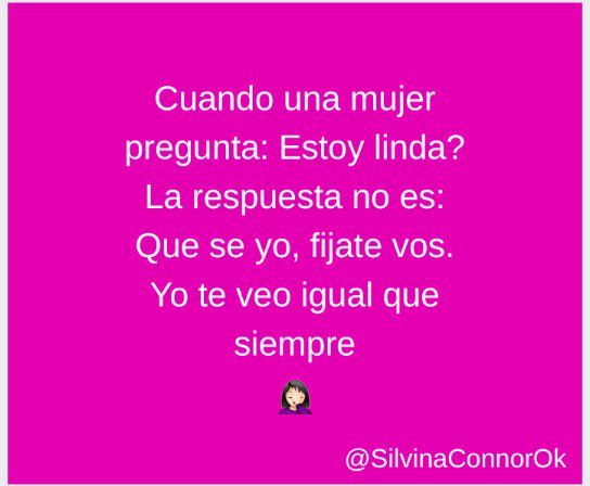 SilvinaConnor's tweet photo. Para que lo sepan. #hombres esto es así. Pregunta . Respuesta. #humor #mujeres #cosasdemujeres https://t.co/J87ITVFizy
