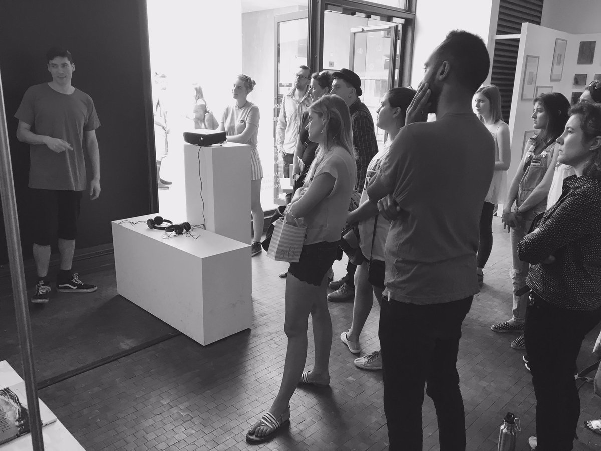 artsciencecsm's tweet photo. Leon talking about his work for the #thirdmatter action day! https://t.co/GNnm3TOocK