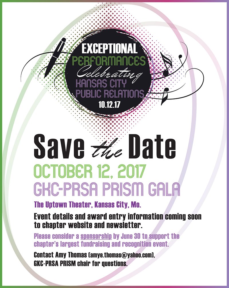 GKCPRSA's tweet photo. Don't Miss It! 2017 #KCPRISM Gala is Oct. 12! Thanks to sponsors @Hallmark @HNTBCorp @crossroadsus &amp; @boeltehall! https://t.co/OdRUEGJzaN https://t.co/WtfKr3WR8p