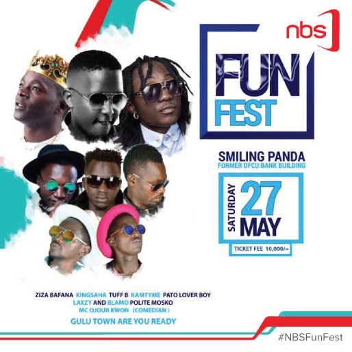 #FunFest With @nbstv 
#GuluTown Come Watch @ZizaBafanaUg doing it 
#KatondaWaRagga Video Out And #Joker Audio Out @MTVBaseAfrica @MTV