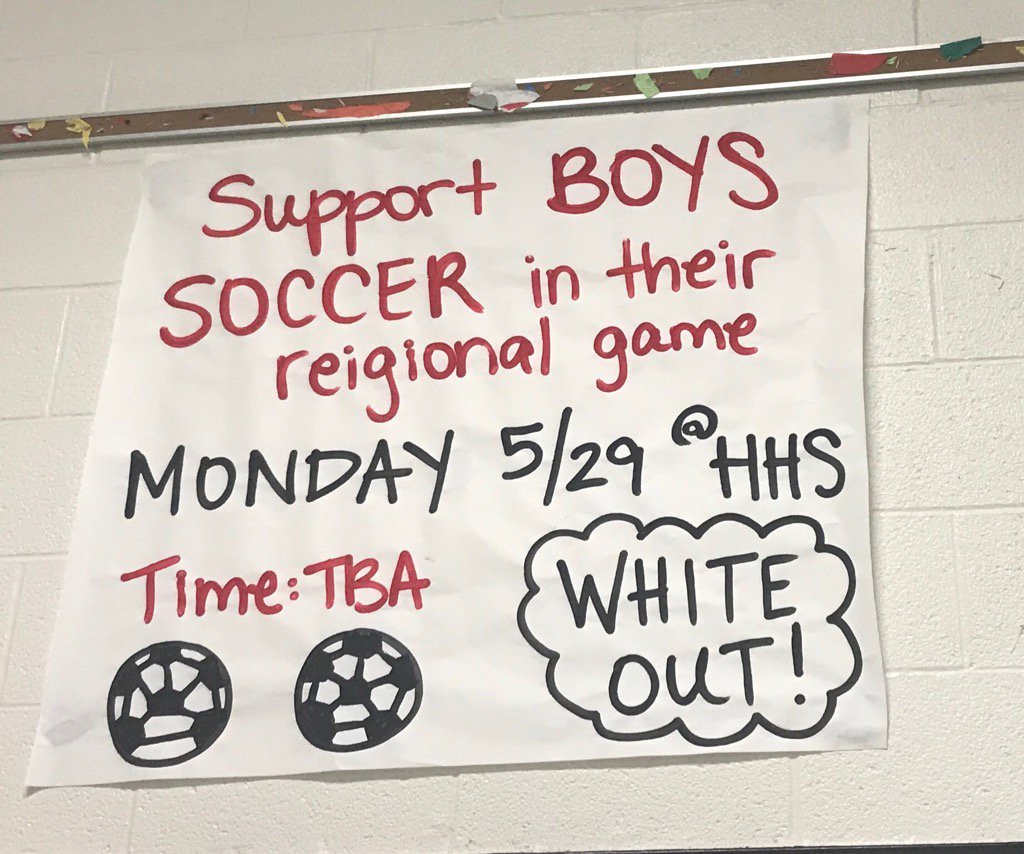 MunsonCoach's tweet photo. Come out and support the Pride on Monday for their Regional game against LCA. Kickoff at 4 pm.
Wear white. #Roarpride https://t.co/Q4gH8kxDIn