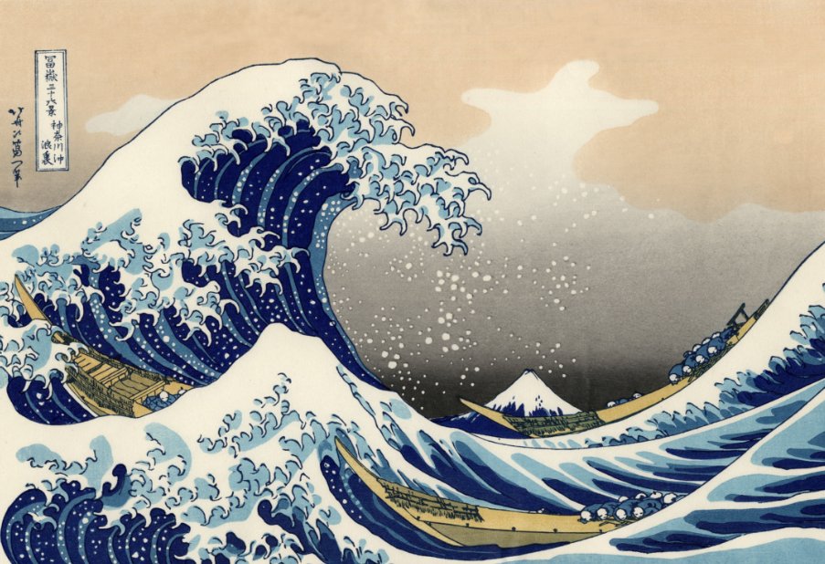 FT's tweet image. 'Radiant' (and octopus-free) — @Simon_Schama on 'Hokusai: beyond the Great Wave' @BritishMuseum on.ft.com/2rp45Uw