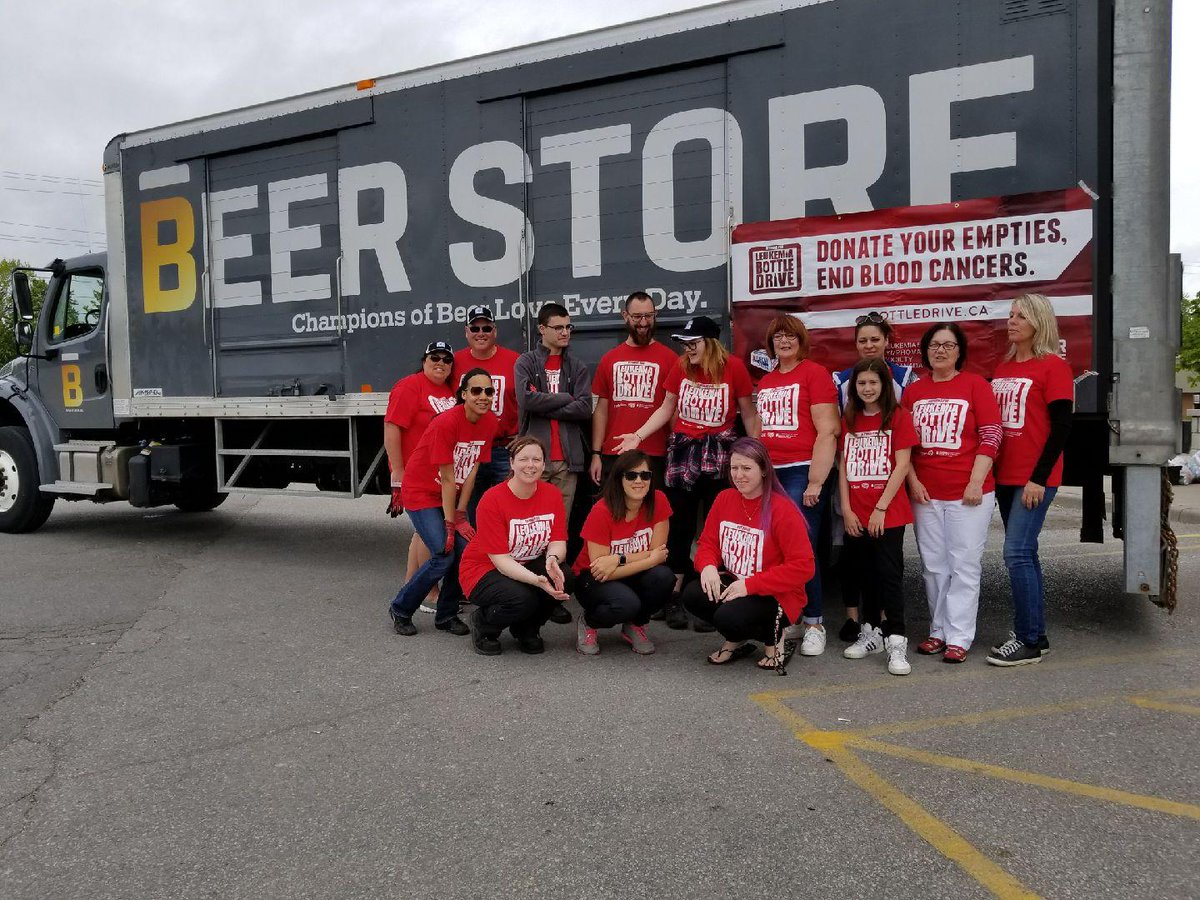 AnnHoggarth4BI's tweet photo. Great to be out this morning with @TheBeerStoreTed and everyone else @Return4Leukemia #BottleDrive2017. Great volunteers working hard! https://t.co/eXxSytw2tl