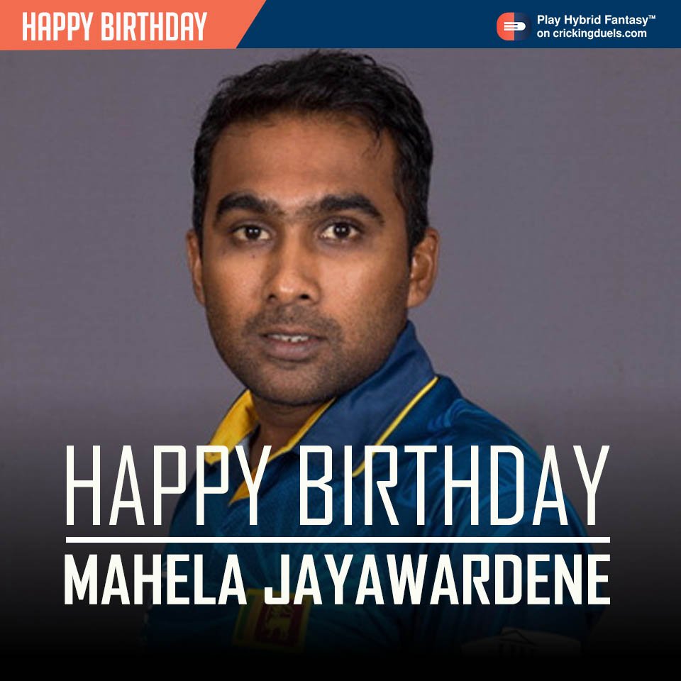 Happy Birthday Mahela Jayawardene. The former Sri Lankan cricketer turns 40 today. 