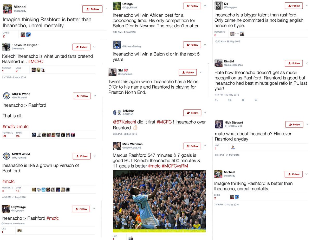StretfordPaddck's tweet photo. Surprised Iheanacho is being allowed to leave city. After they claimed he was so much better than Rashford and a future Balon d’Or winner 🤔 https://t.co/laB9PLqXMs