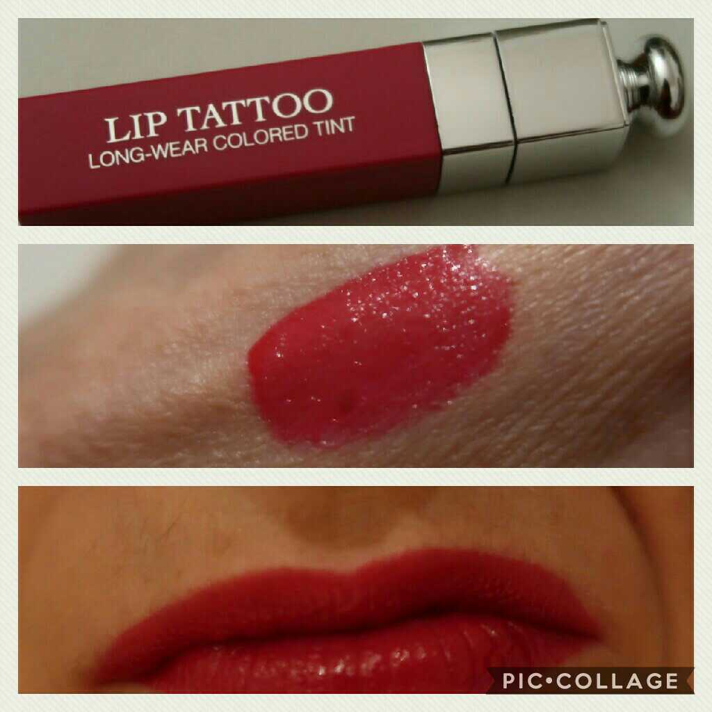 Tried  Tested Dior Addict Lip Tattoo Swatches 761 Natural  CherryPampermy  PamperMy