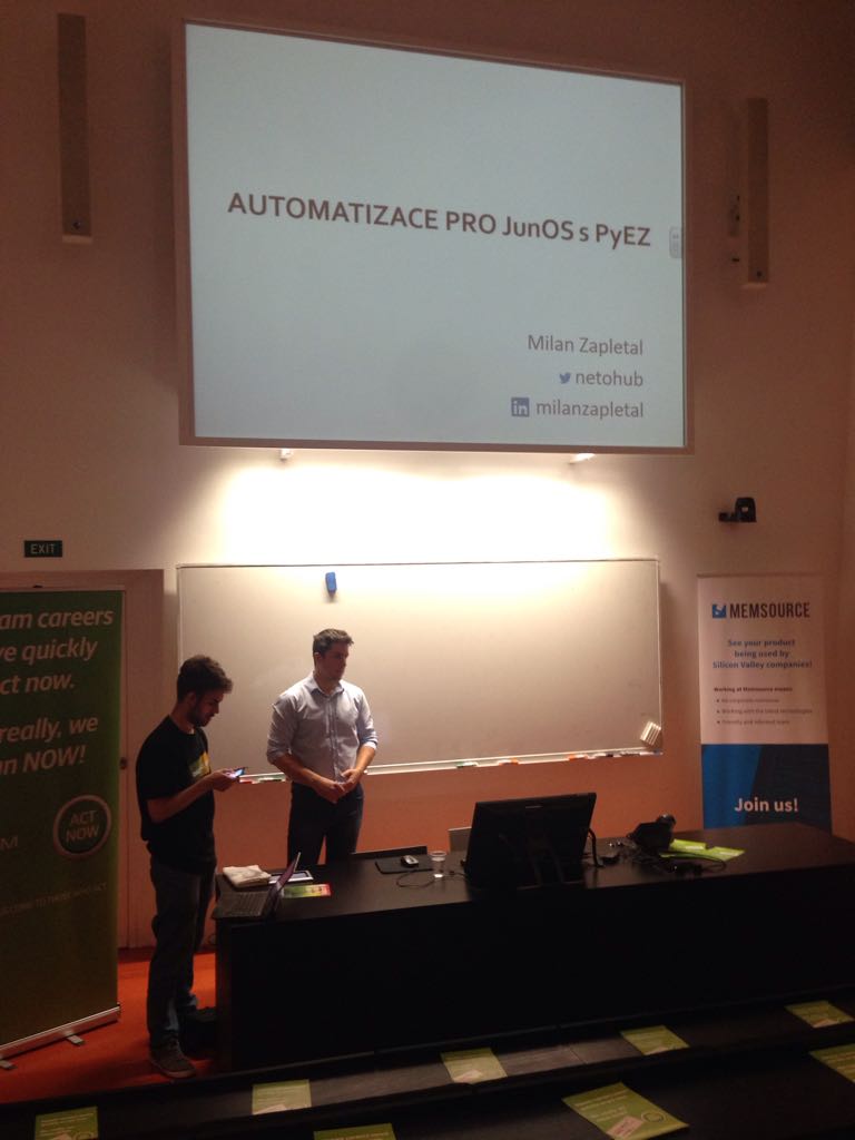 netohub's tweet photo. @JiriFolta Very unusual situation for me. Attending a conference as presenter :) #jobsdev https://t.co/FcQiW8fCI0