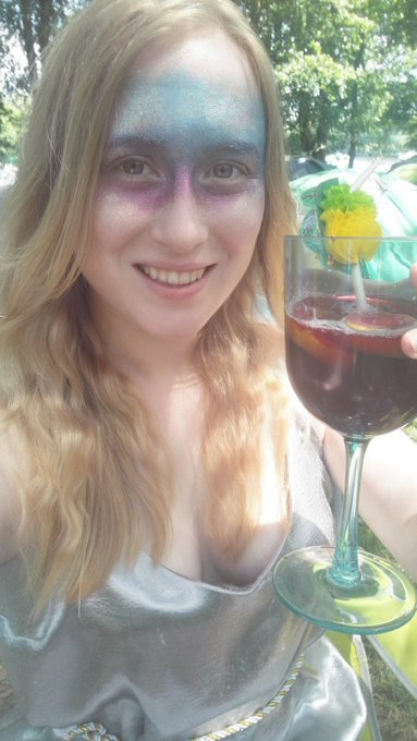 All glittered up for a cosmic disco!! Party time @HogSozzle !!! WOOO! #sexysaturday https://t.co/34P<a href="/tag/sexysaturday"class="tags"><span>#sexysaturday</span></a>