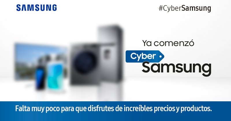 SamsungChile's tweet photo. @norman_alysa  prepárate para #CyberSamsung pronto conocerás los mejores precios de nuestros productos. https://t.co/NKcADbE8Ti